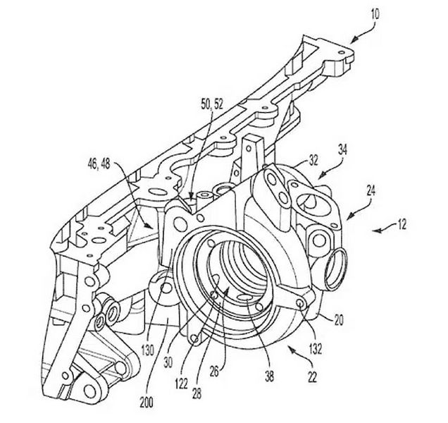 Turbo integrato nella testata del motore