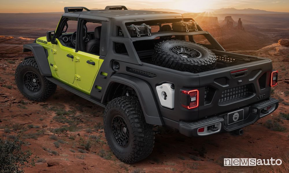 Jeep Gladiator Rubicon Sideburn Concept posteriore