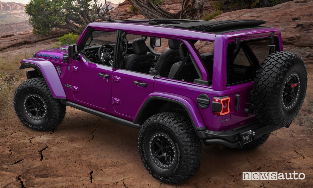 Jeep Wrangler Rubicon 4xe Concept posteriore