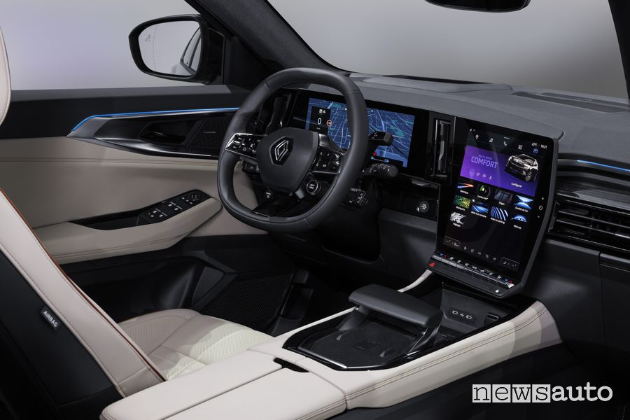 Nuovo Renault Espace plancia abitacolo