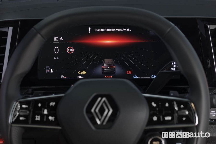 Nuovo Renault Espace display guidatore