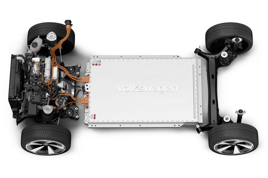 Volkswagen ID. 2all concept car batterie e motore