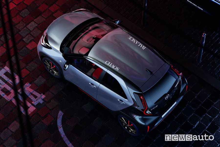 tetto della Toyota Aygo X Undercover