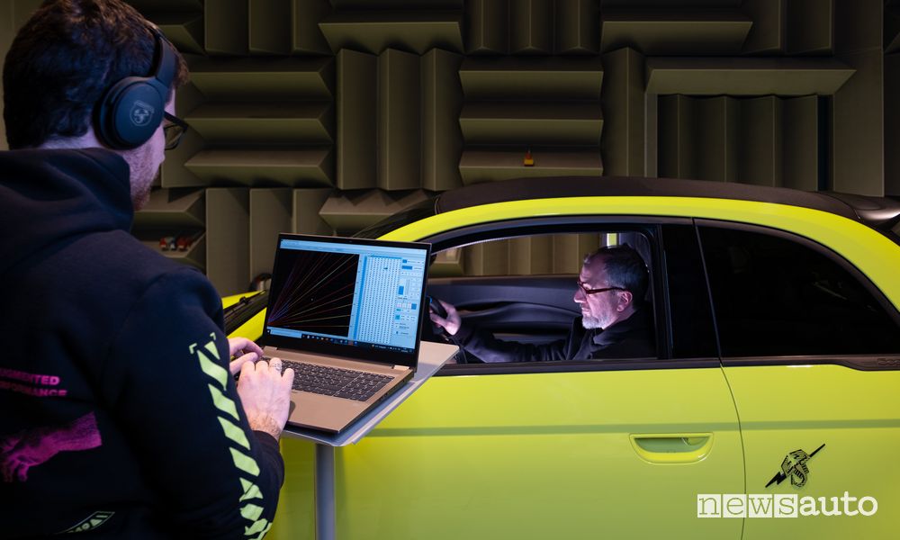 Sound Abarth dipartimento italiano NVH (Noise Vibration and Harshness) di Stellantis
