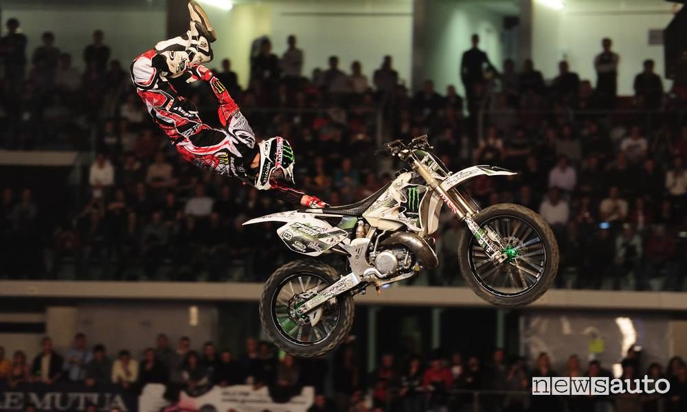 Moto acrobatiche all'American Motor Show 2023