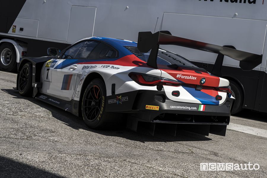 BMW M4 GT3 alettone posteriore