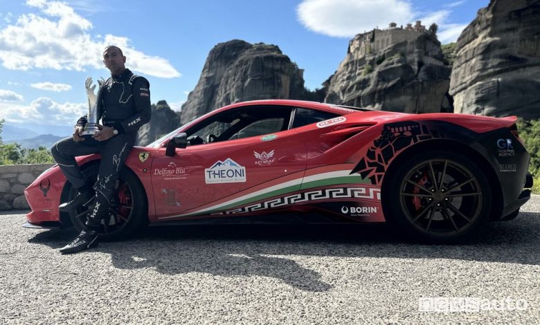 Record Ferrari in Grecia, impresa di Fabio Barone