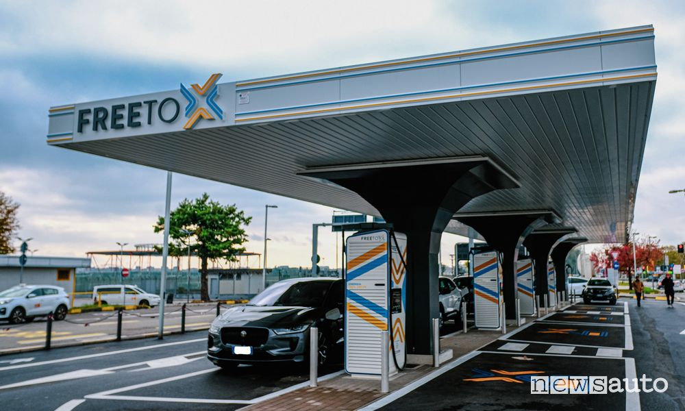 Stazioni di ricarica ultrafast in autostrada, 300 kW HPC con Free To X