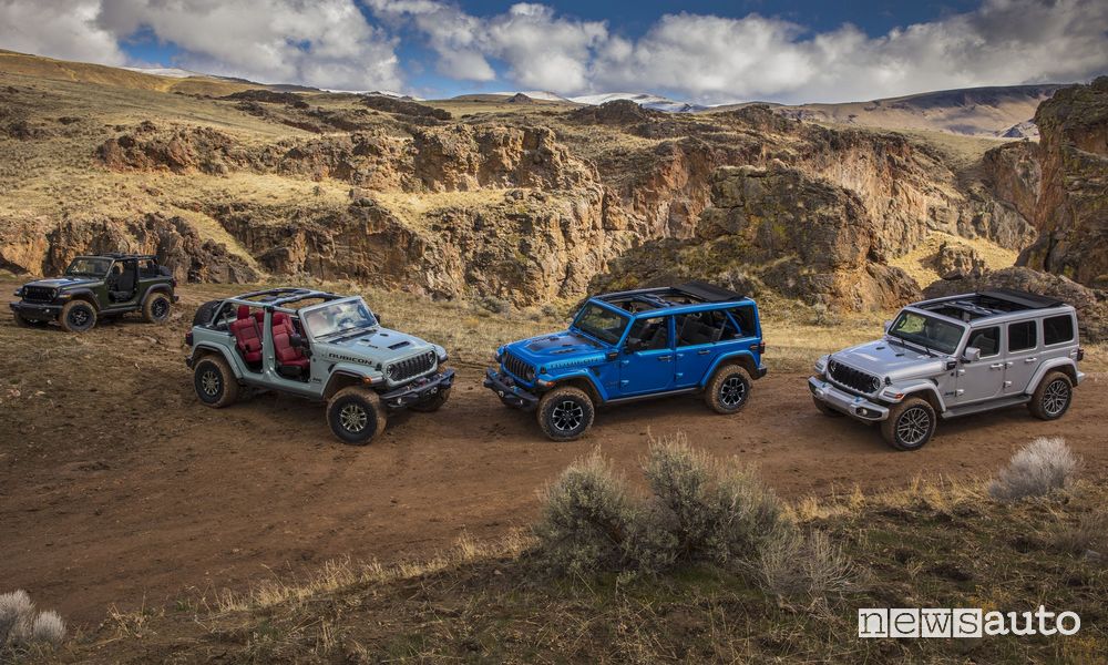 Nuova gamma Jeep Wrangler 2024