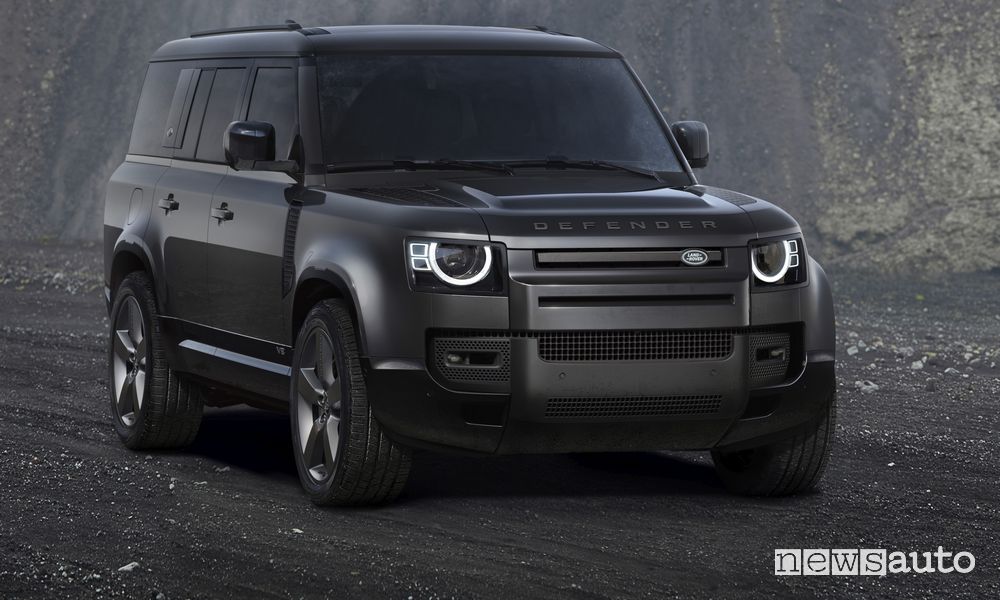 Land Rover Defender 130 V8 anteriore 3/4