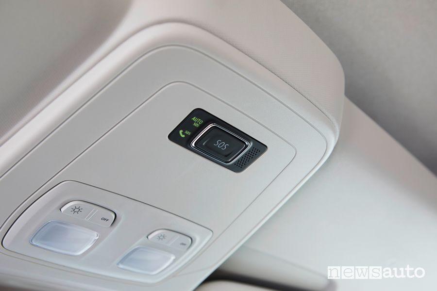Nissan Townstar Combi elettrico tasto SOS abitacolo