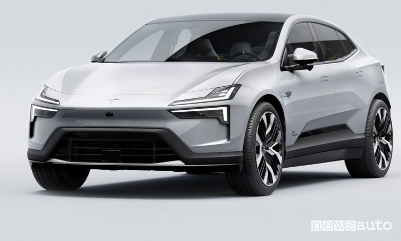 Polestar 4 anteriore 3/4