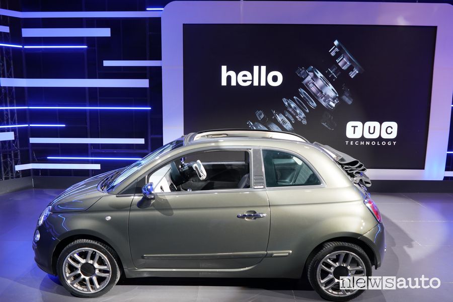 Fiat 500 con l'abitacolo del futuro TUC 3.0