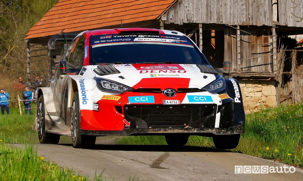 WRC Rally di Croazia 2023 Evans Toyota Yaris Rally1