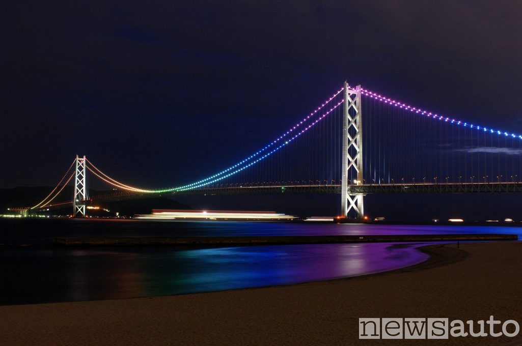 Ponte Akashi con le campate tra le più lunghe al mondo
