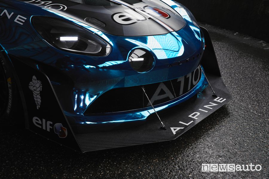 Alpine A110 Pikes Peak splitter anteriore