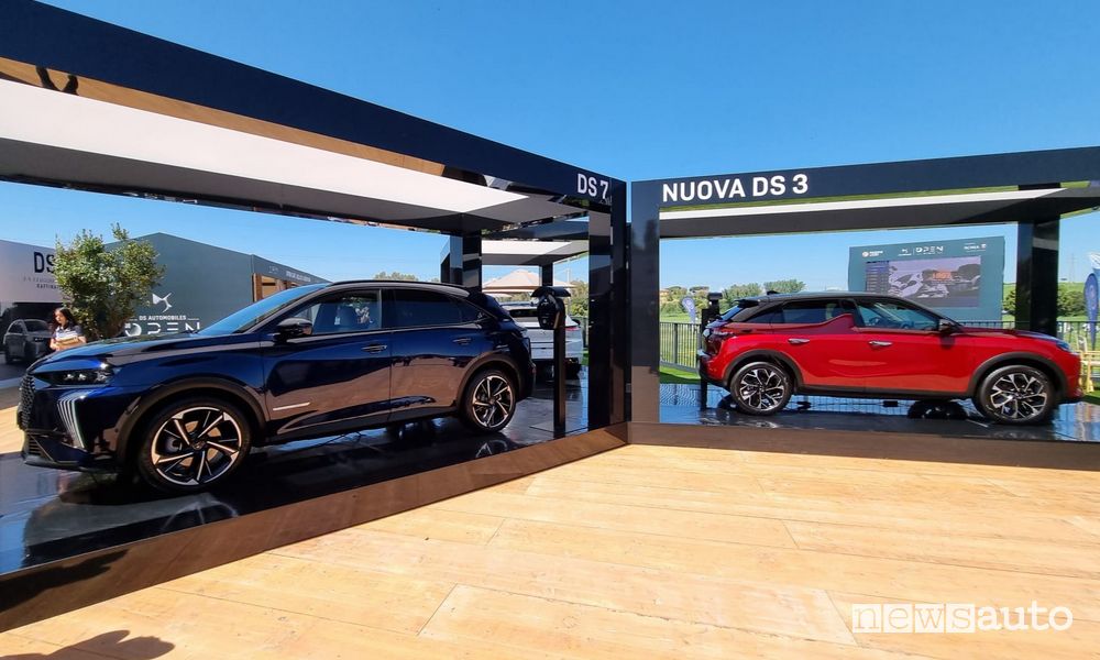 DS 7 e DS 3 E-Tense all'Open d'Italia 2023