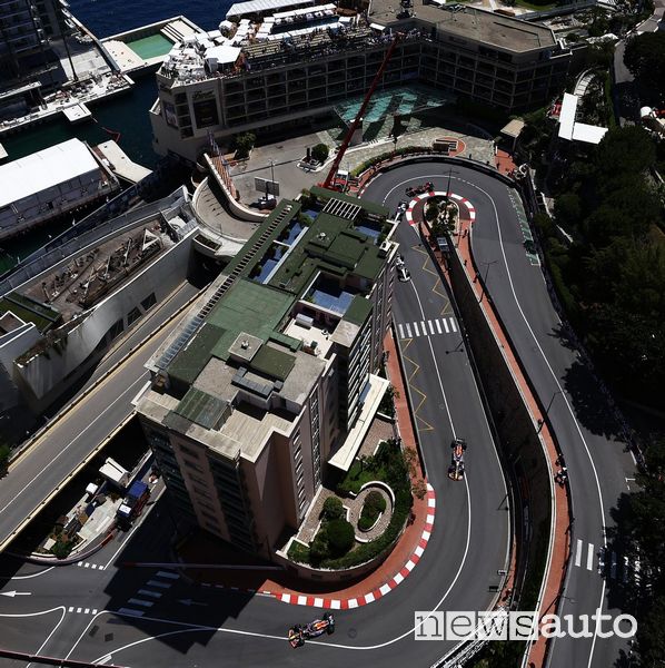 Tornante di Loews sulla pista F1 di Monte Carlo
