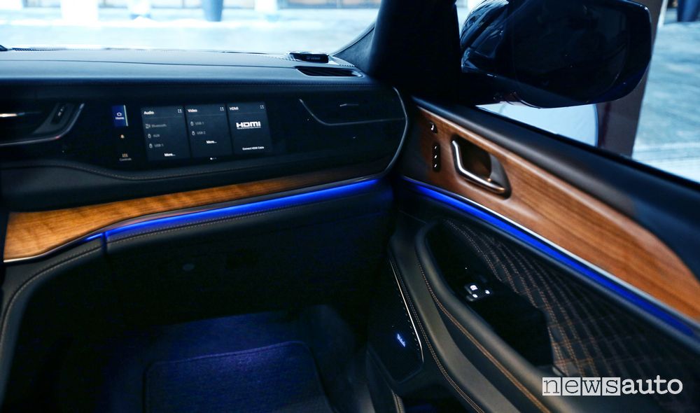 Jeep Grand Cherokee Summit Reserve display plancia lato passeggero