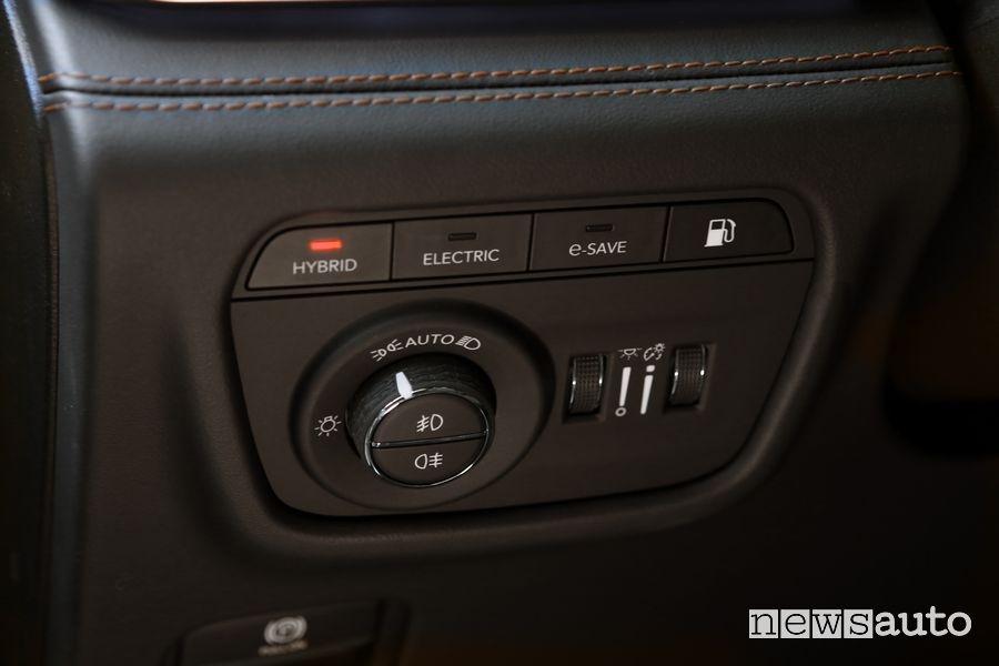 Jeep Grand Cherokee Summit Reserve comandi modalità di guida