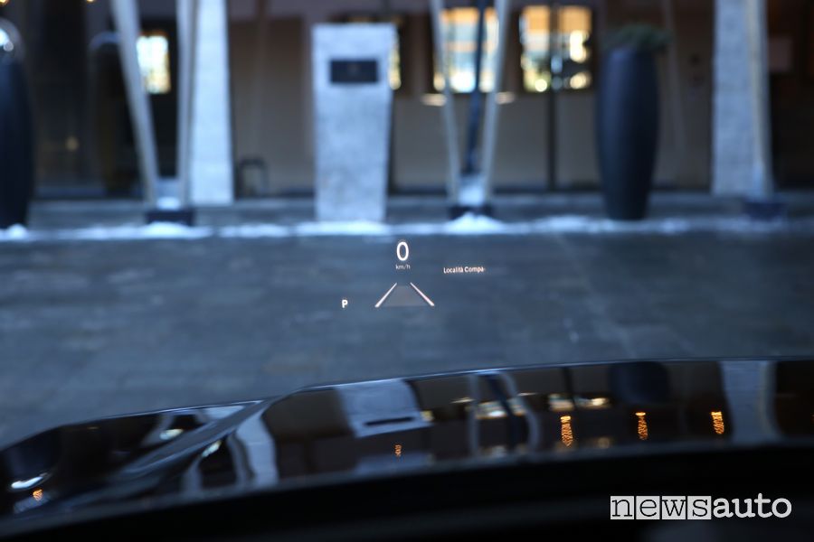 Jeep Grand Cherokee Summit Reserve head-up display