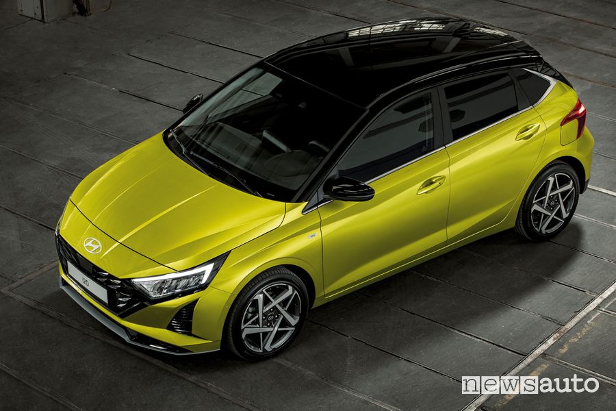 Nuova Hyundai i20 restyling tetto bicolore