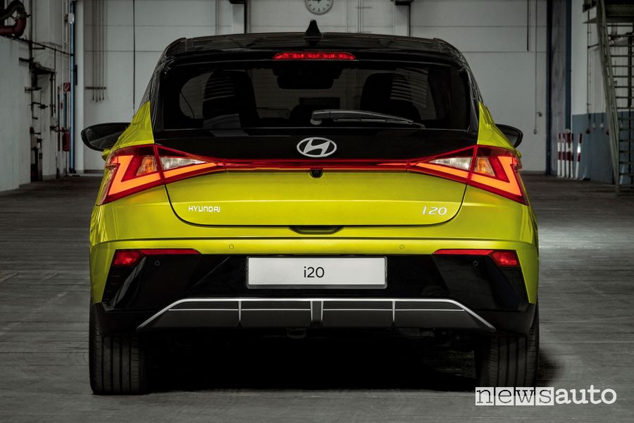 Nuova Hyundai i20 restyling posteriore