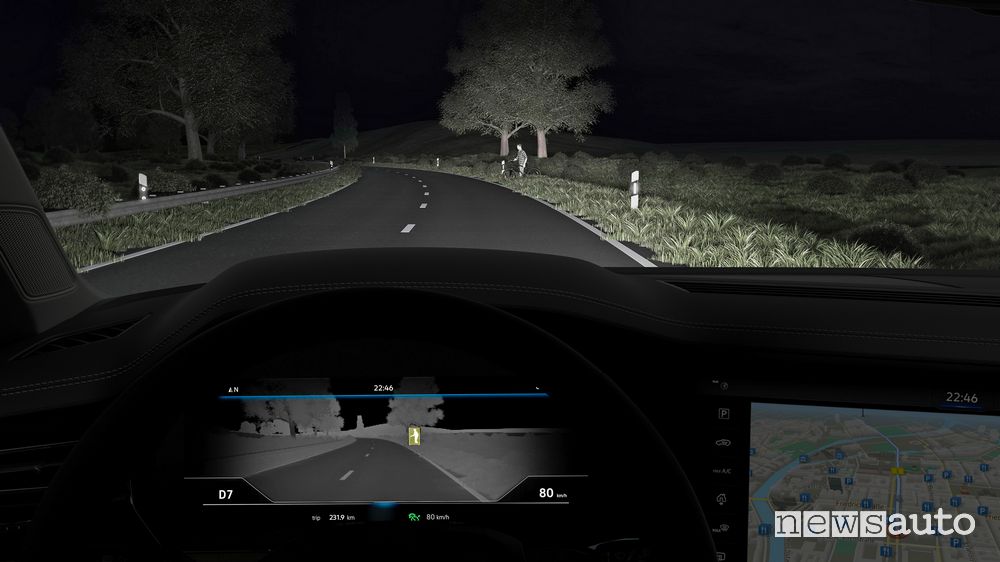 Volkswagen Touareg visione notturna