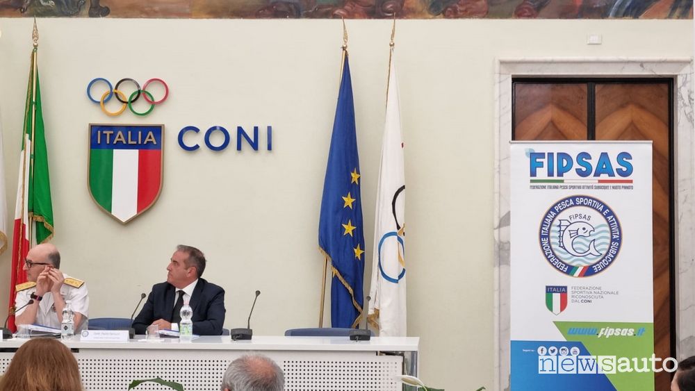Presentazione al CONI operazione Pulifondali & Pulispiagge