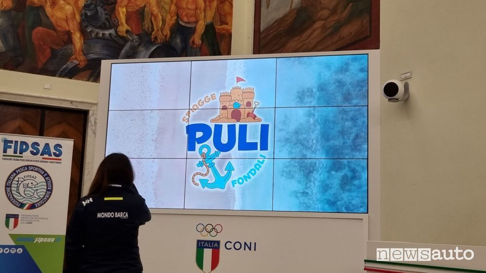 Presentazione al CONI operazione Pulifondali & Pulispiagge