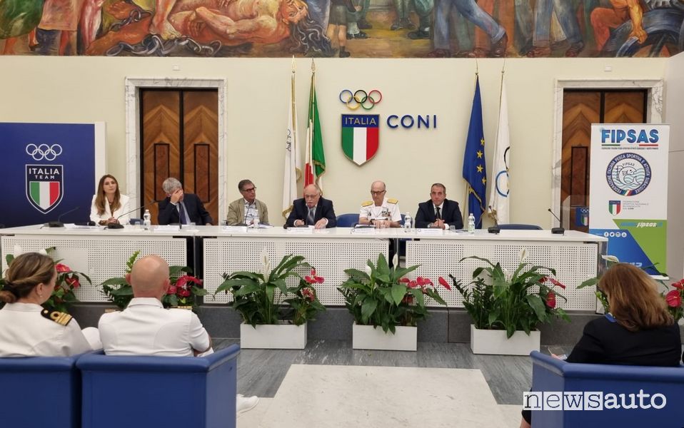 Presentazione al CONI operazione Pulifondali & Pulispiagge