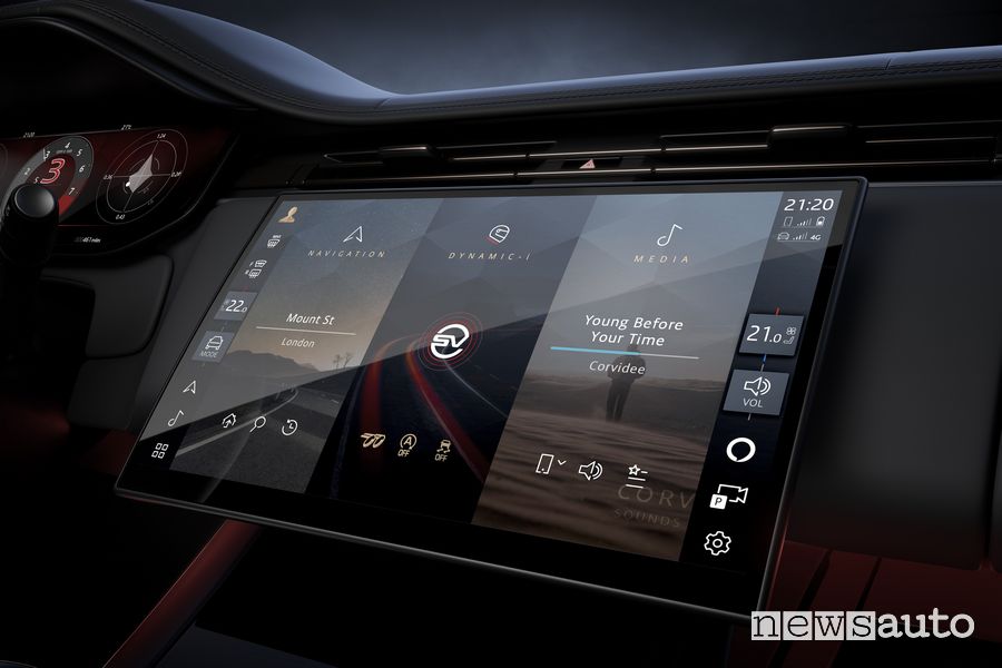 Range Rover Sport SV display infotainment 13,1 pollici