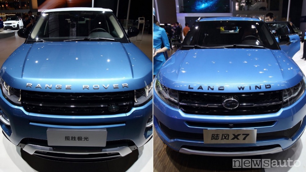 Landwind X7 confronto col la Evoque,è tra le auto clonate