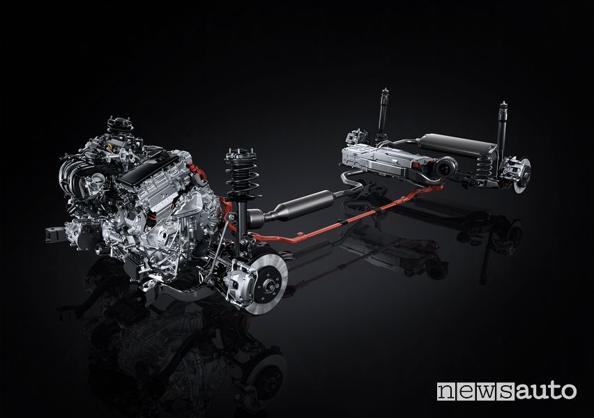 Nuova Lexus LBX piattaforma GA-B