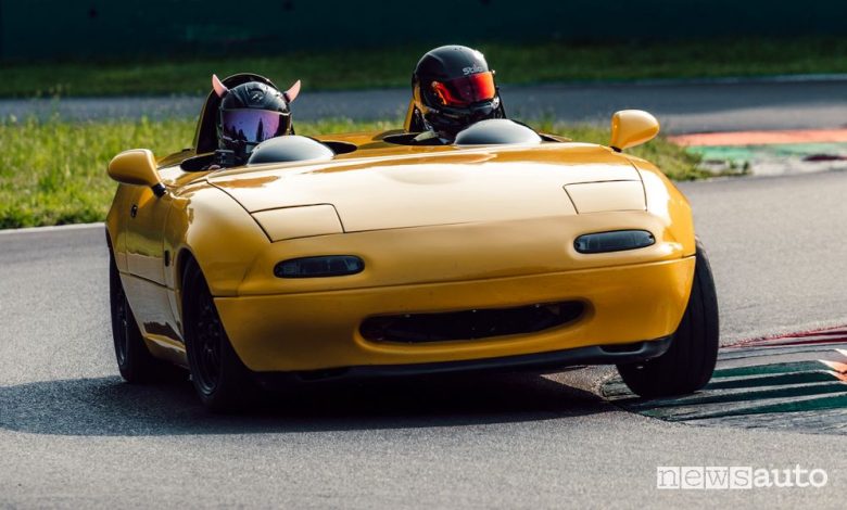 Mazda MX-5 NM+ biposto in pista a Monza