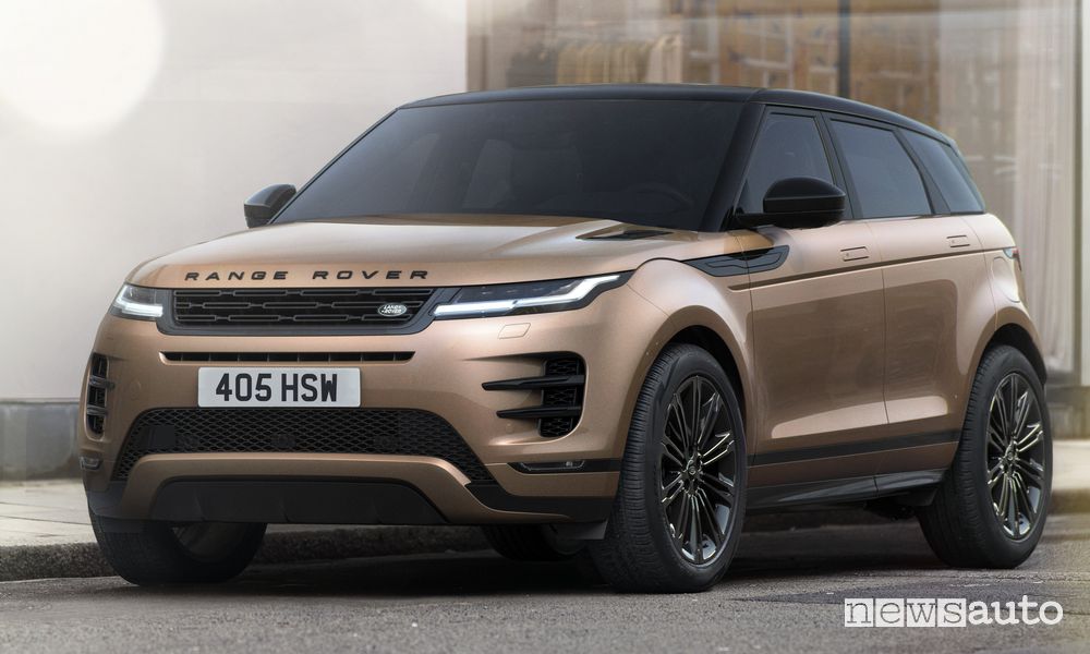 Range Rover Evoque Dynamic HSE anteriore 3/4