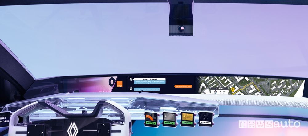 Concept-car Renault H1st vision pagamento in auto