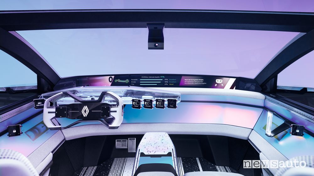 Concept-car Renault H1st vision monitoraggio stato dell'auto