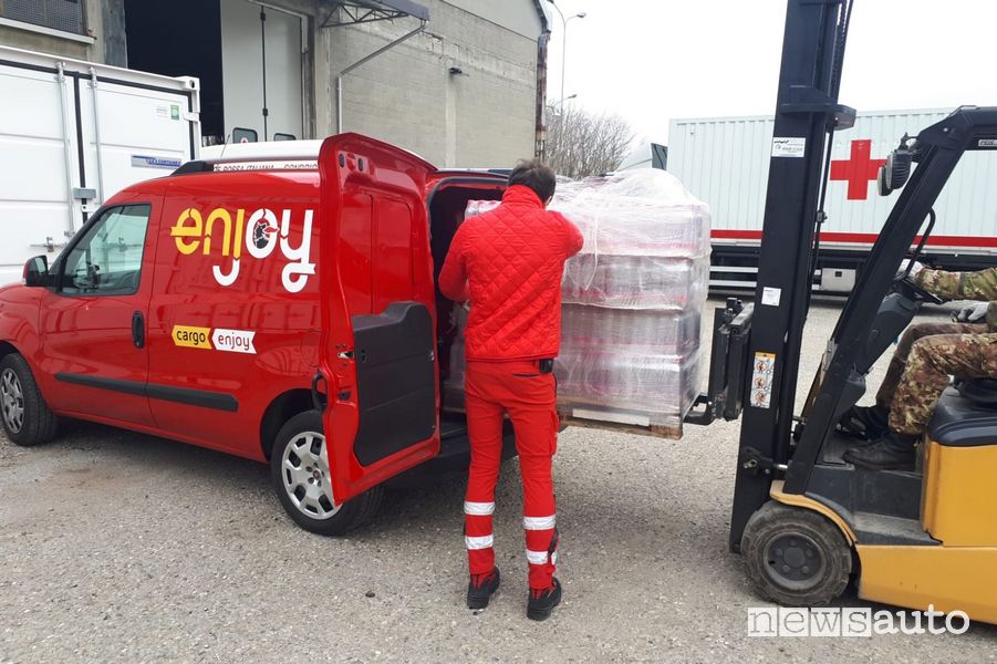 Carico furgone Fiat Doblò a noleggio con Enjoy