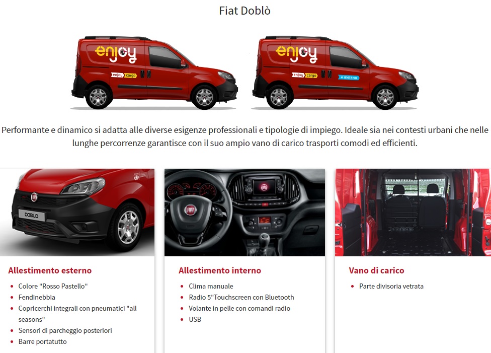 Fiat Doblò Cargo a noleggio con Enjoy