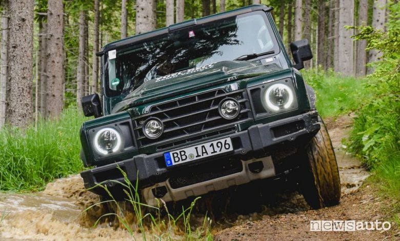 Ineos Grenadier Fuel Cell ad idrogeno in off road