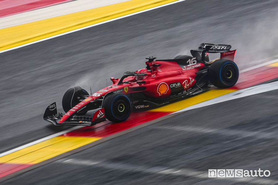 Qualifiche F1 Belgio 2023 pole position Formula 1 Ferrari Leclec