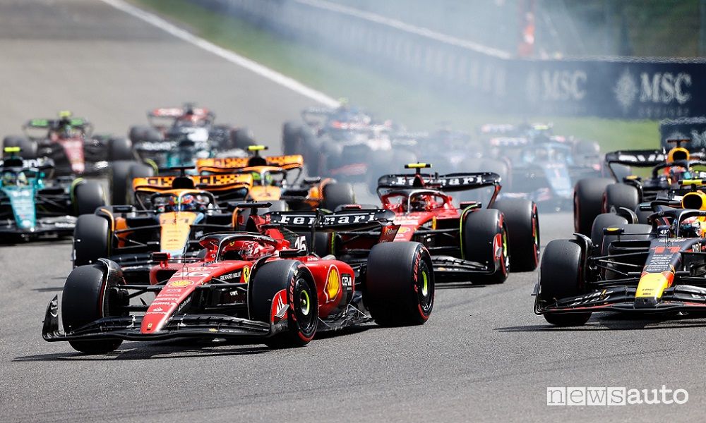 F1 gara Belgio 2023 partenza