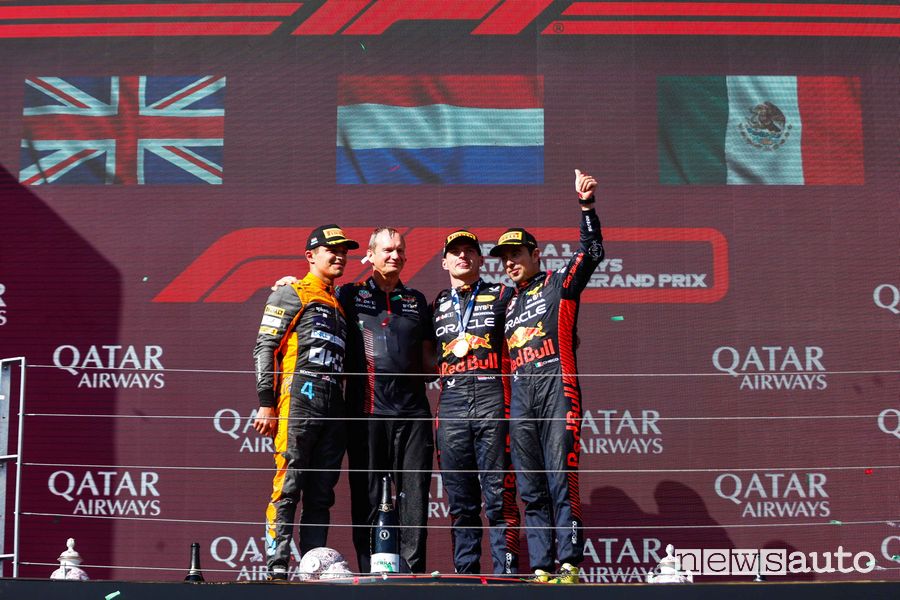 Podio F1 del Gp d'Ungheria 2023