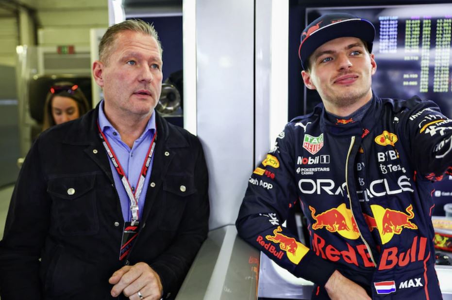 a SX Jos Verstappen insieme al figlio Max Vertappen