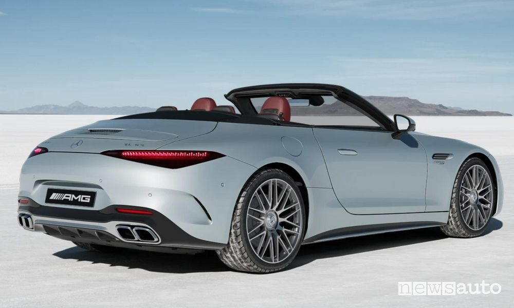 Mercedes-AMG SL 55 Tribute Edition Argento High-Tech Magno posteriore