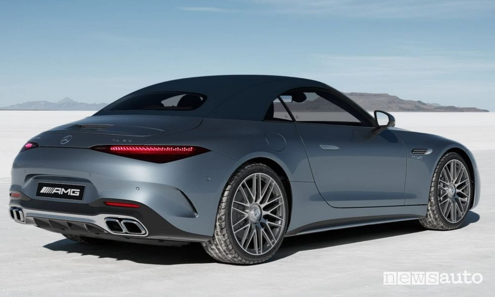 Mercedes-AMG SL 55 Tribute Edition Blu Costa Azzurra posteriore