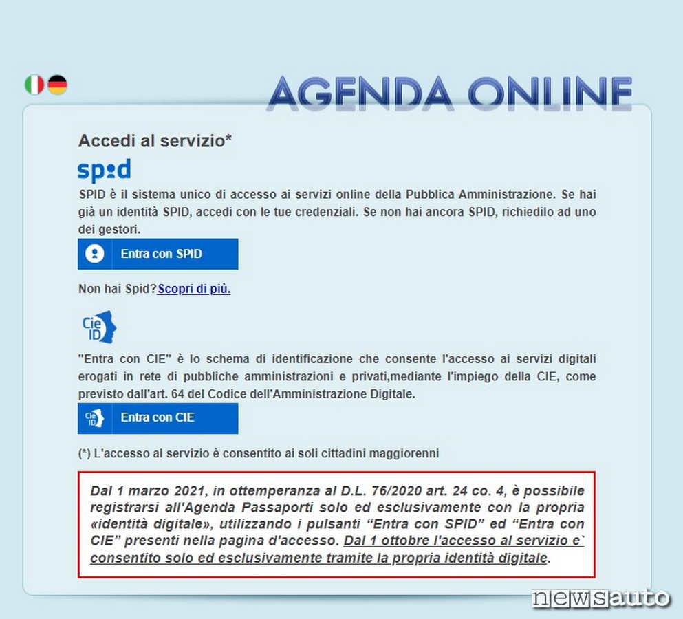 Come accedere al sito della Polizia dello Stato per effettuare la richiesta del passaporto on line