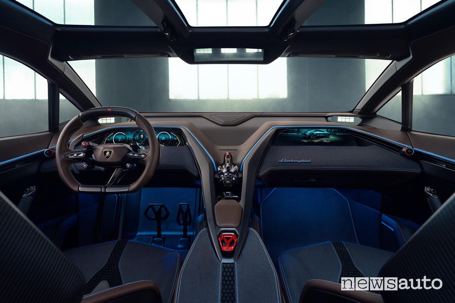 Lamborghini Lanzador concept plancia abitacolo