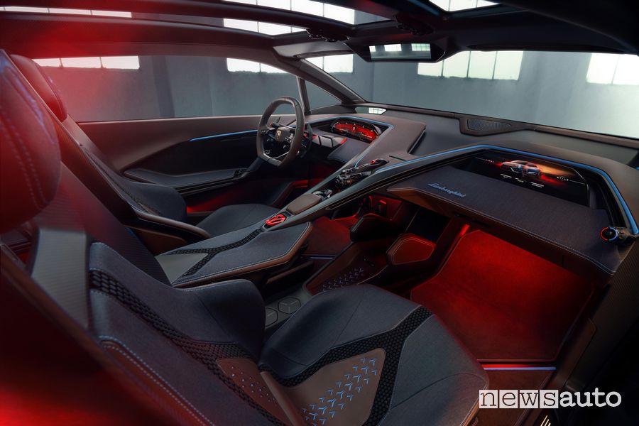 Lamborghini Lanzador concept abitacolo
